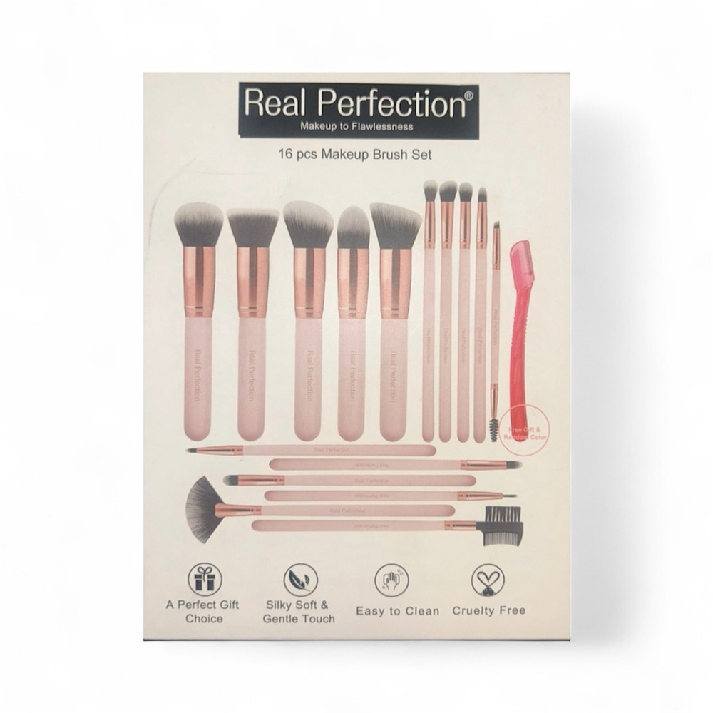 Real Perfection 16-Piece Makeup Brush Set